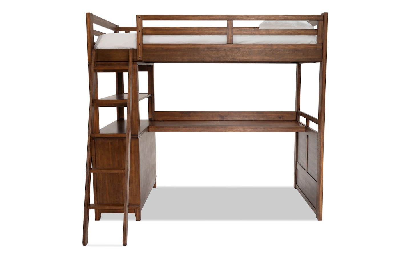 Chadwick Twin Wire Brush Loft Bed with Desk | Bob's Discount Furniture ...