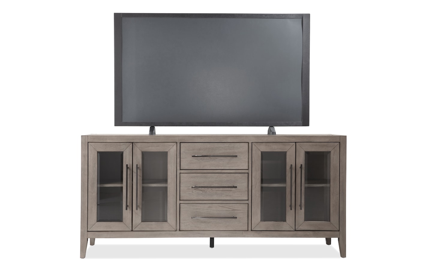 Villa 70 Gray Fully Assembled TV Stand Bob s Discount Furniture Mattress Store