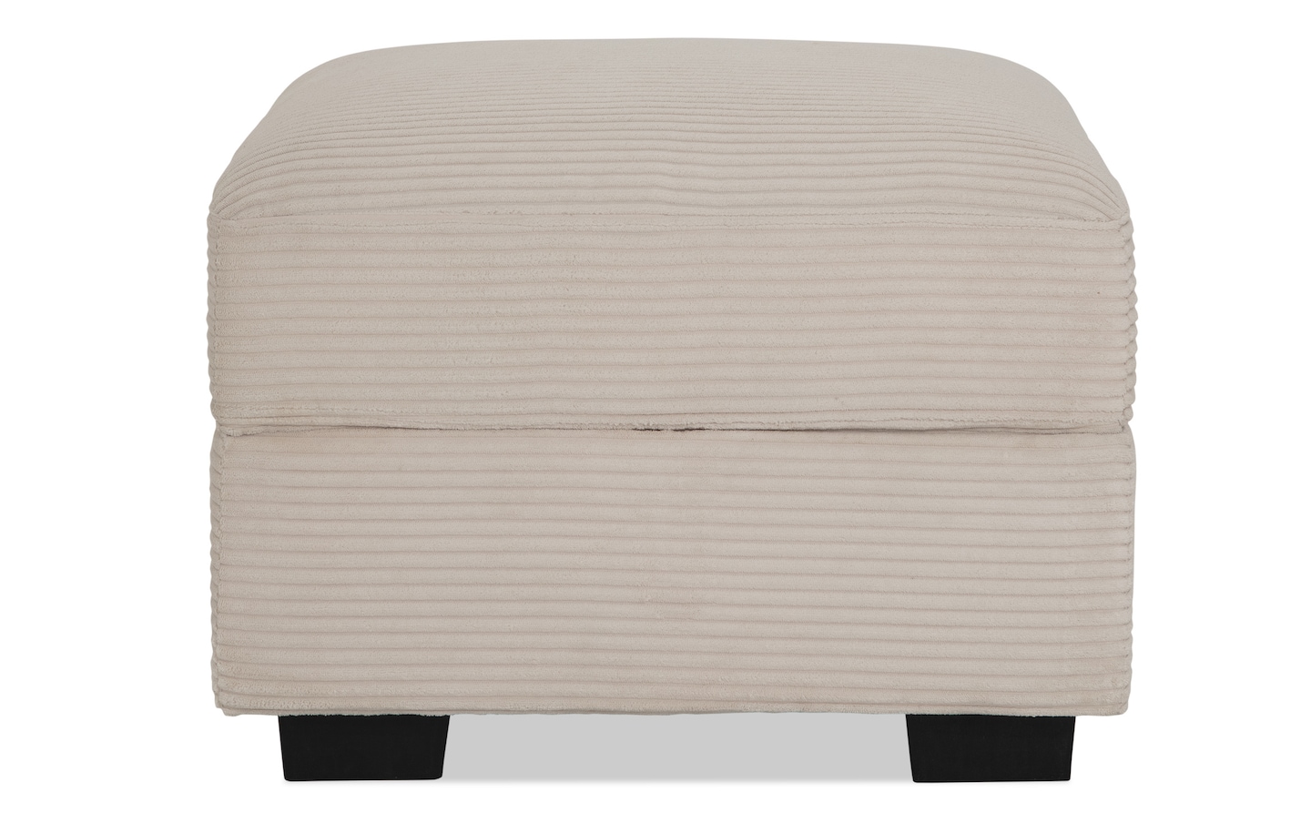 Aspen Beige Storage Ottoman