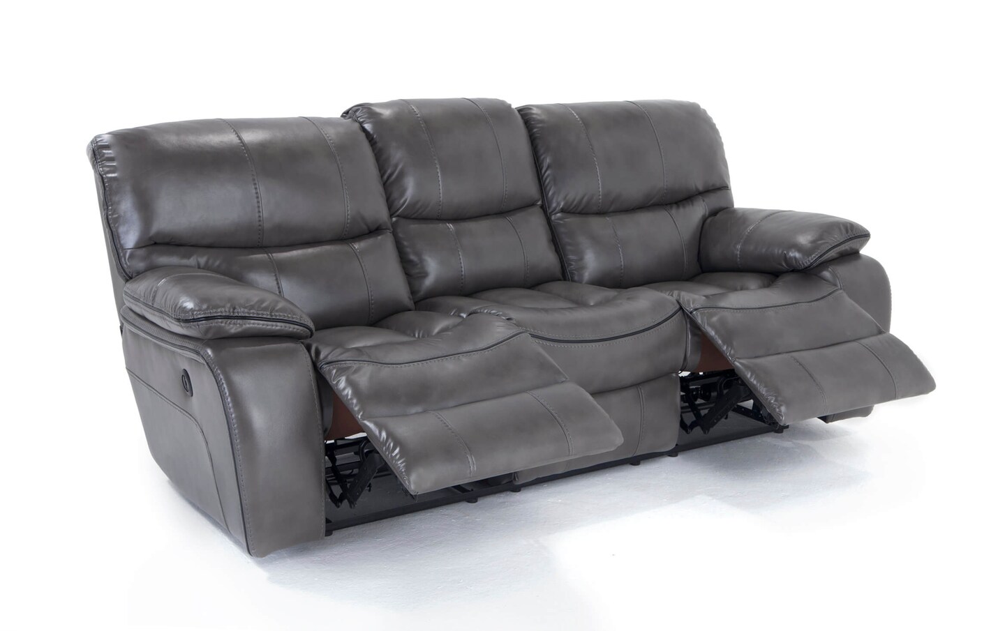 Avenger Gray 89 Power Reclining Sofa with USB Ports