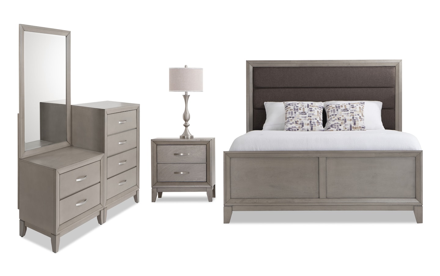 Bobs furniture grey bedroom set hotsell