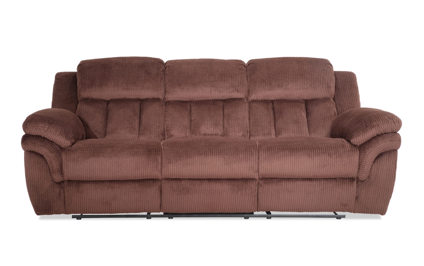 Bobs furniture brown couch discount