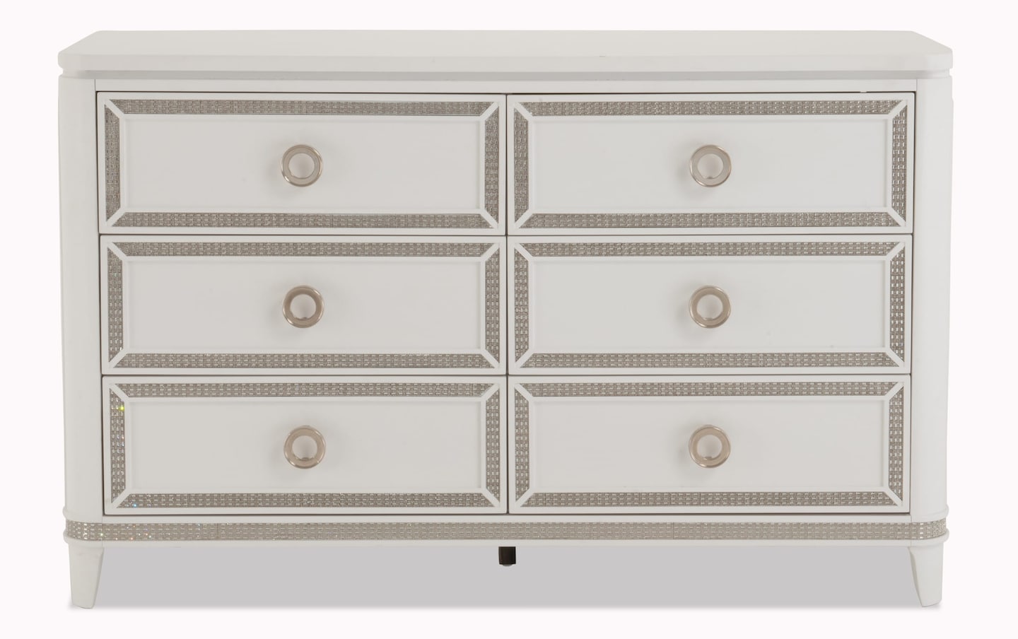 Glitz White 6 Drawer Dresser | Bob's Discount Furniture Glitz White 6 Drawer Dresser | Bob's Discount Furniture