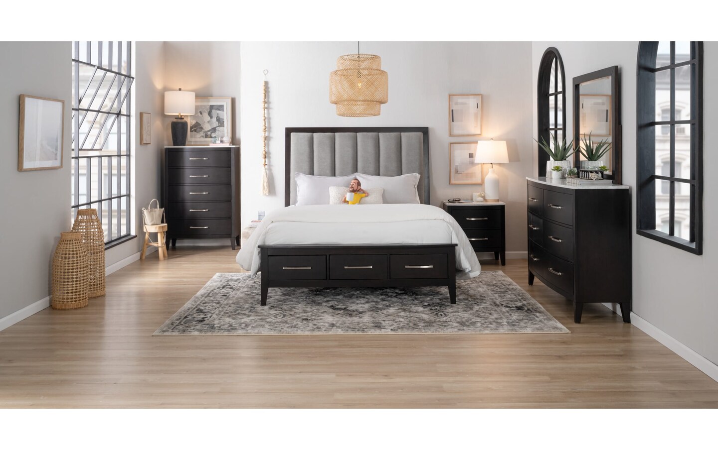 Capri Espresso 6 Drawer Dresser Bob s Discount Furniture Mattress Store