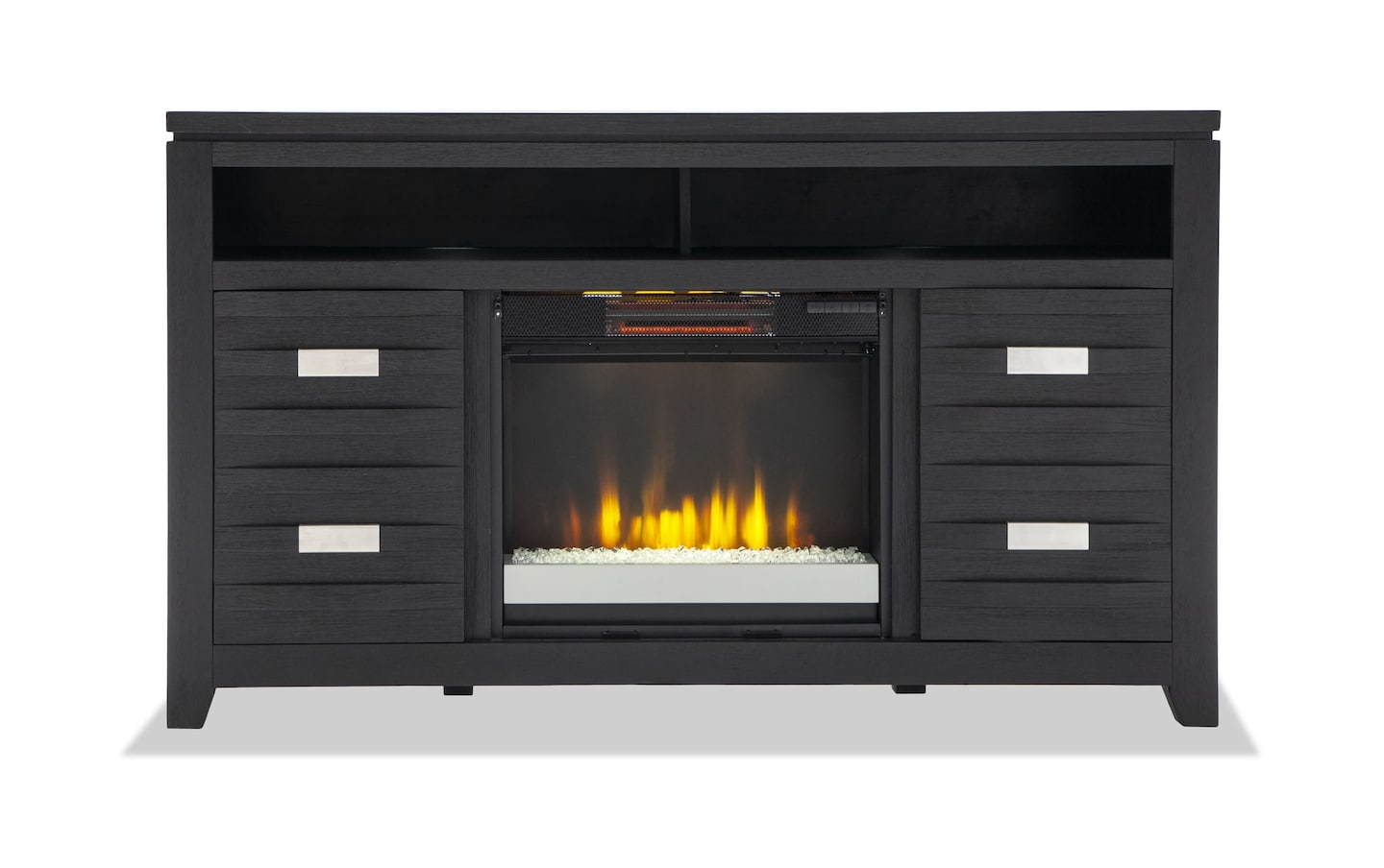 Bob's discount furniture tv stand with fireplace discount