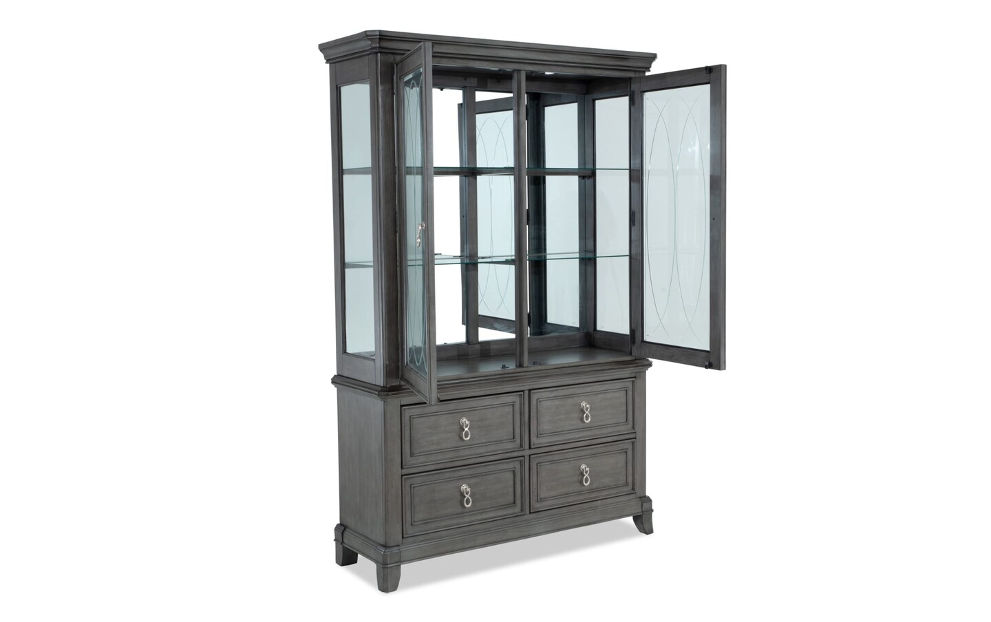 Bobs furniture curio cabinets sales