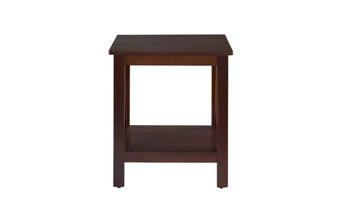 Apollo End Table brown_finish Bob's Discount Furniture & Mattress