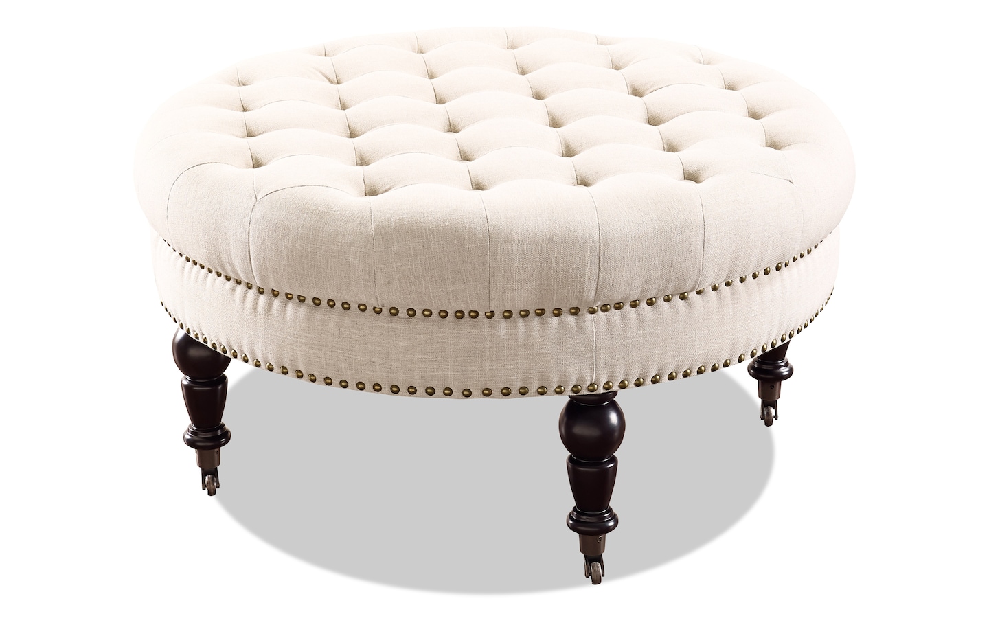 Round best sale tufted stool