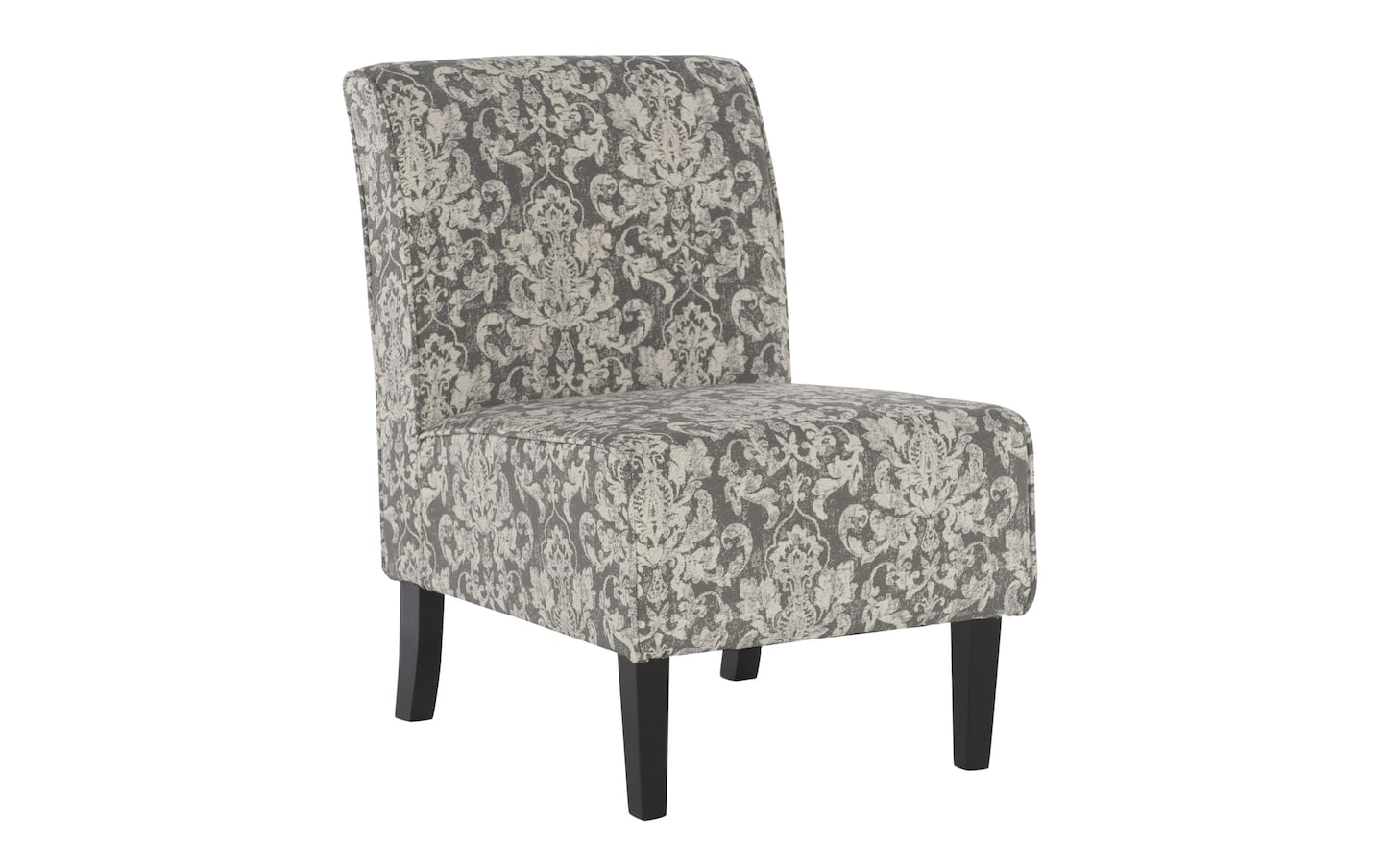 Gray Damask Accent Chair Gray Color   2014102001 Gallery 02 Wide 