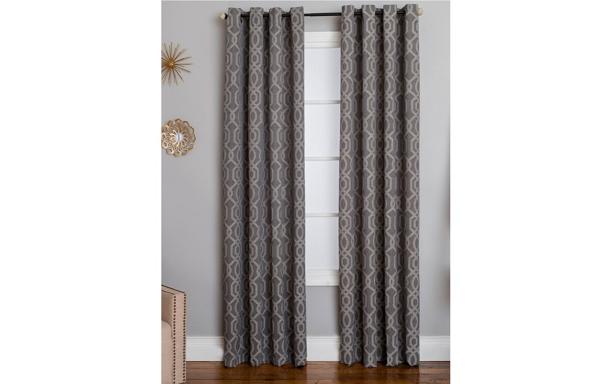 Norton 50'' x 84'' Gray Curtain Panel Bob's Discount Furniture & Mattress Store