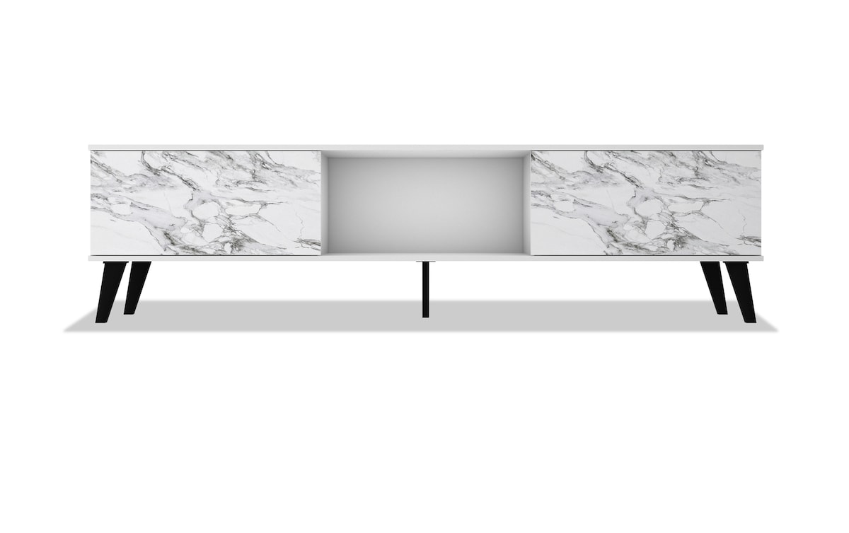 Una 70.9'' Faux Marble Storage TV Stand Bob's Discount Furniture