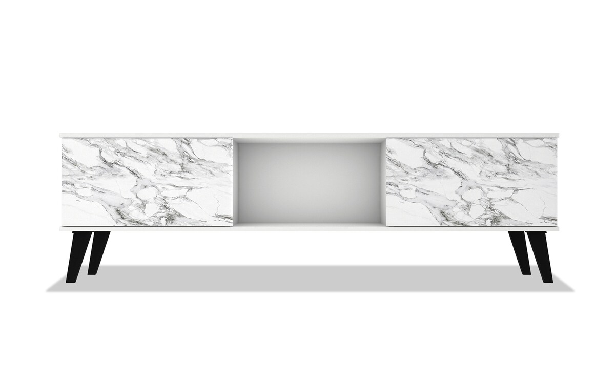 Una 62.2'' Faux Marble Storage TV Stand Bob's Discount Furniture
