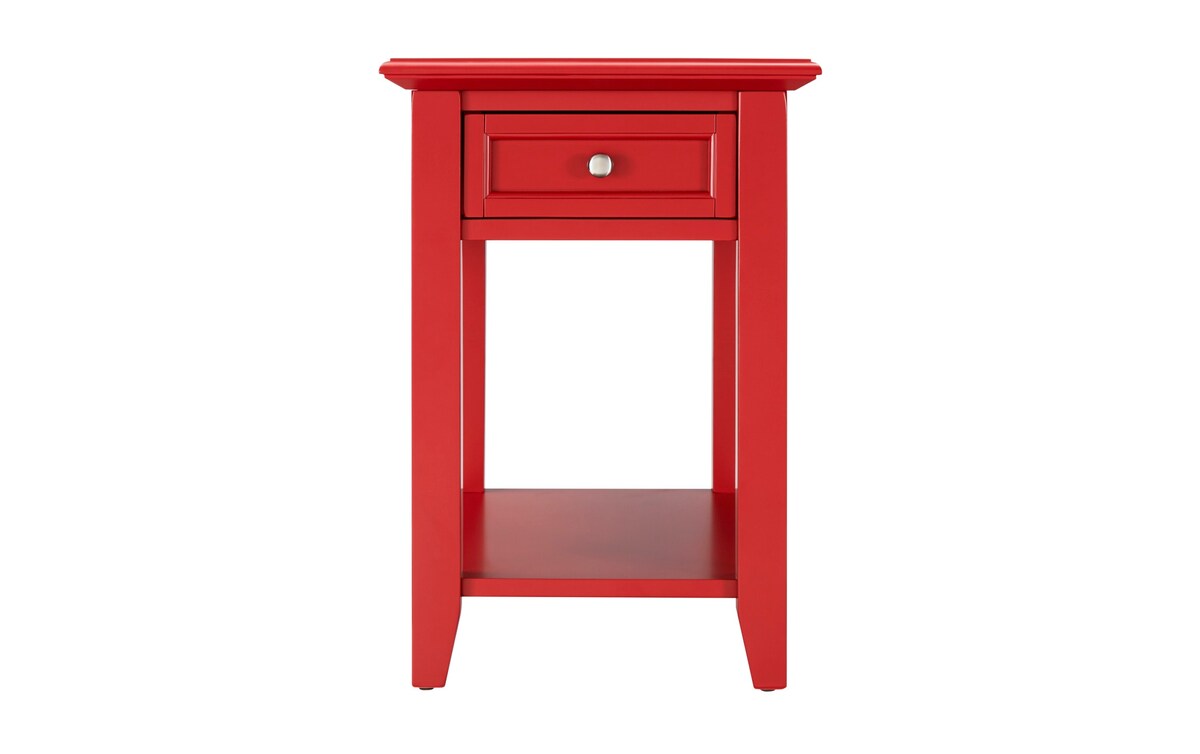 Irving Red Storage End Table Bob's Discount Furniture & Mattress Store