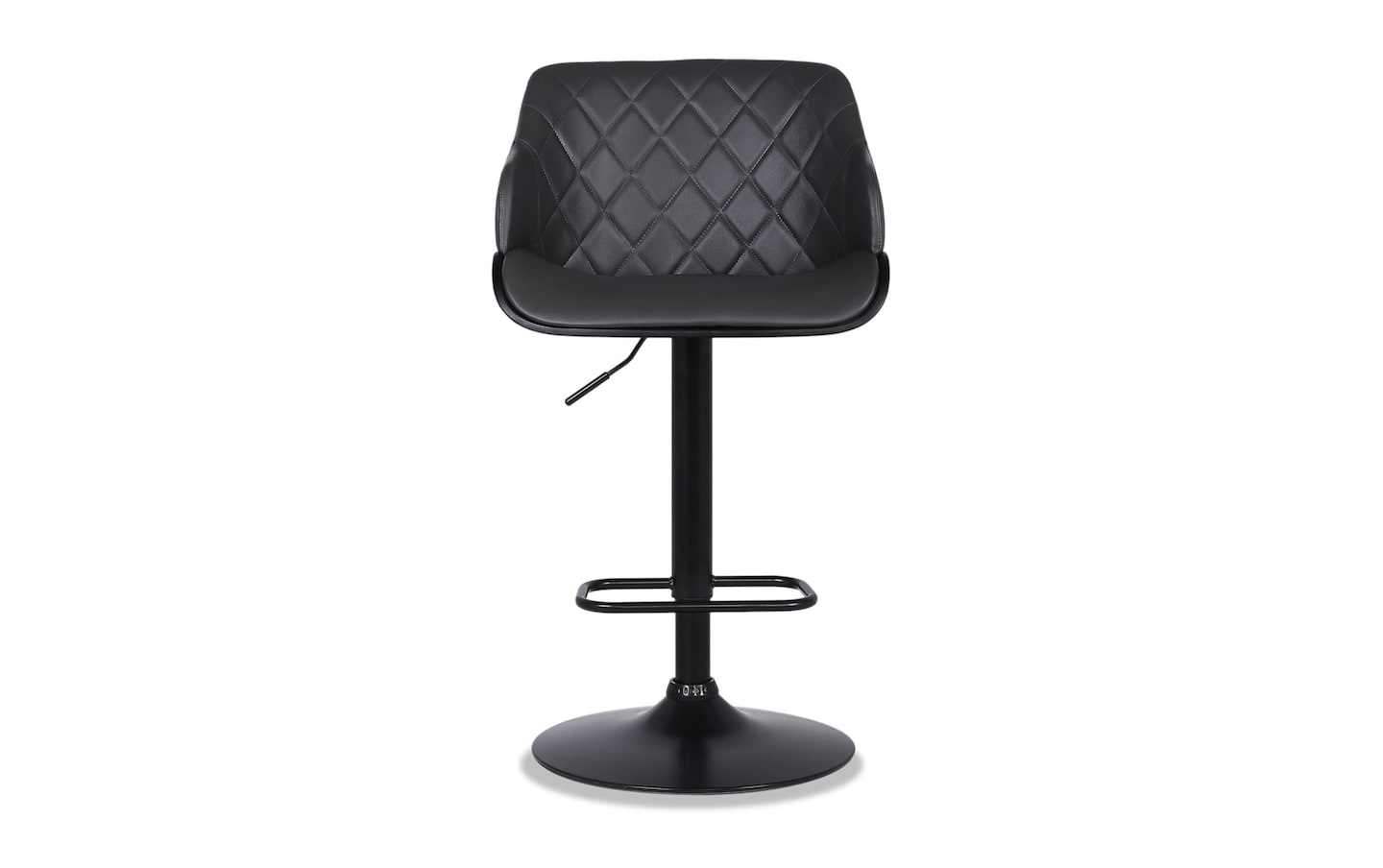 Tamera Gray Faux Leather Upholstered Bar Height Adjustable Stool | Bob ...