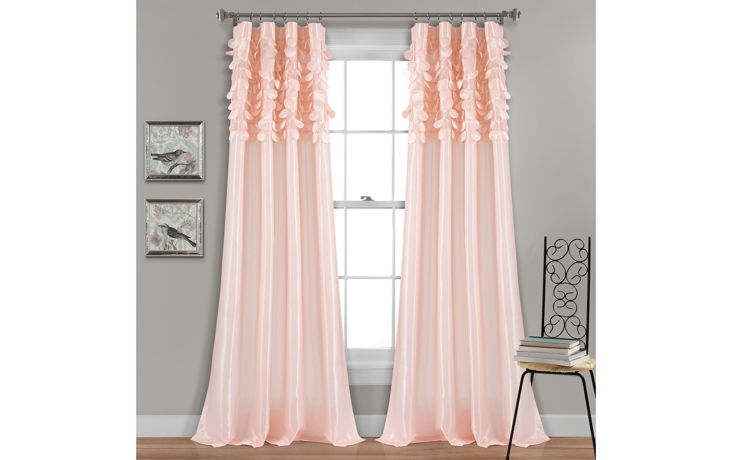 Set of 2 Circles 54'' x 84'' Blush Curtain Panels | Bob's Discount ...