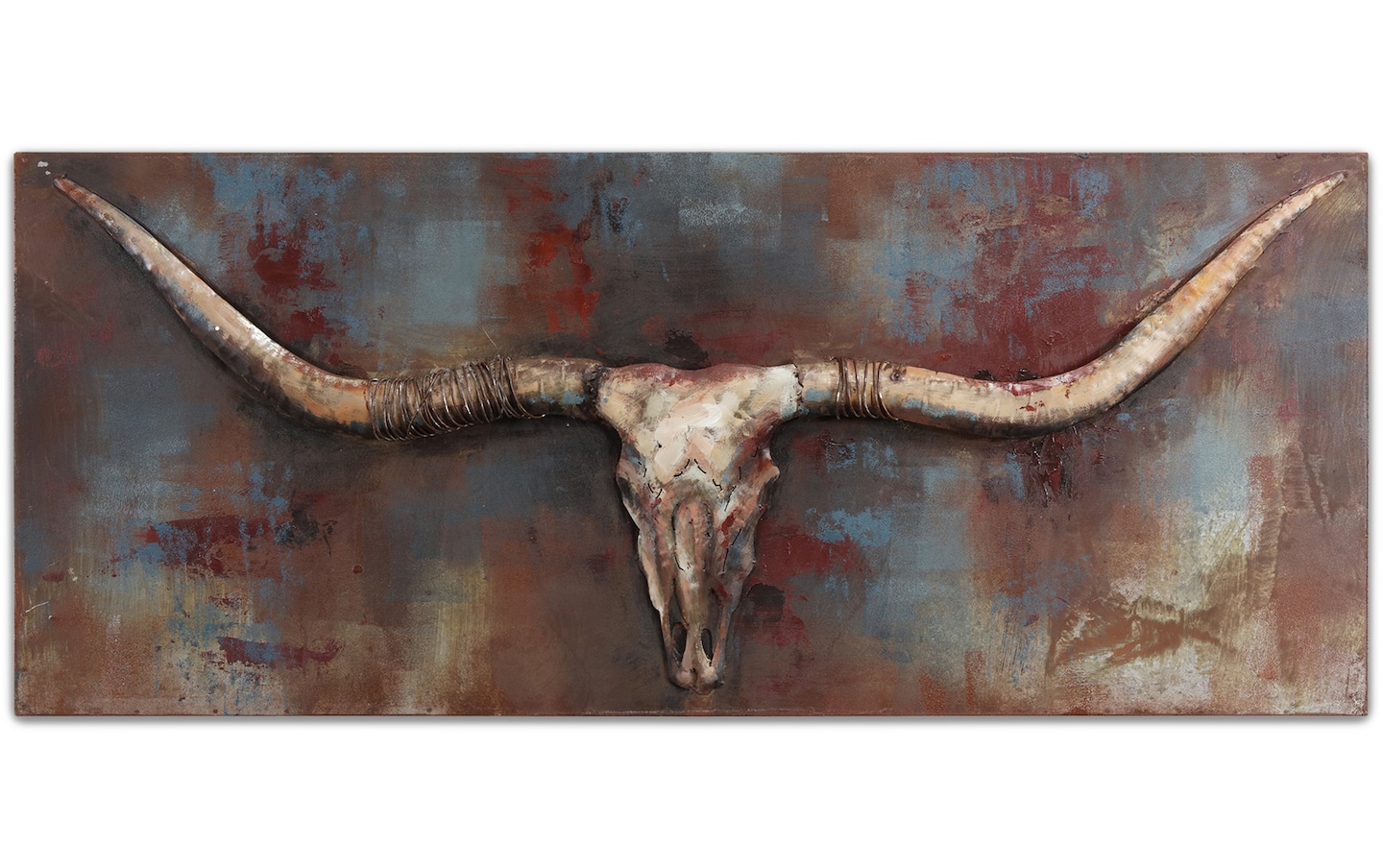 Longhorn Iron Wall Sculpture Art | Bob's Discount Furniture & Mattress ...