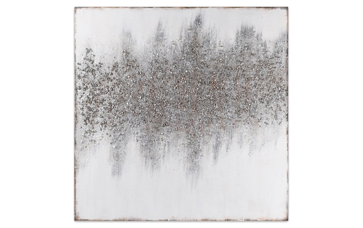 100 Handpainted Silver Mirage Art Canvas Bob's Discount Furniture