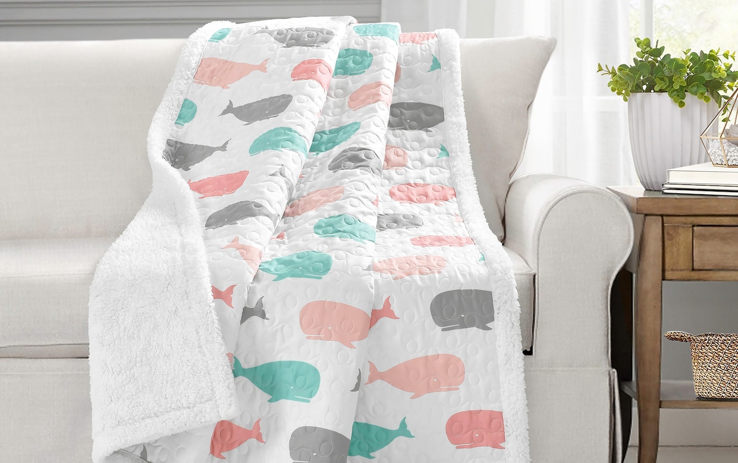 Whale Throw Blanket | Bob's Discount Furniture & Mattress Store