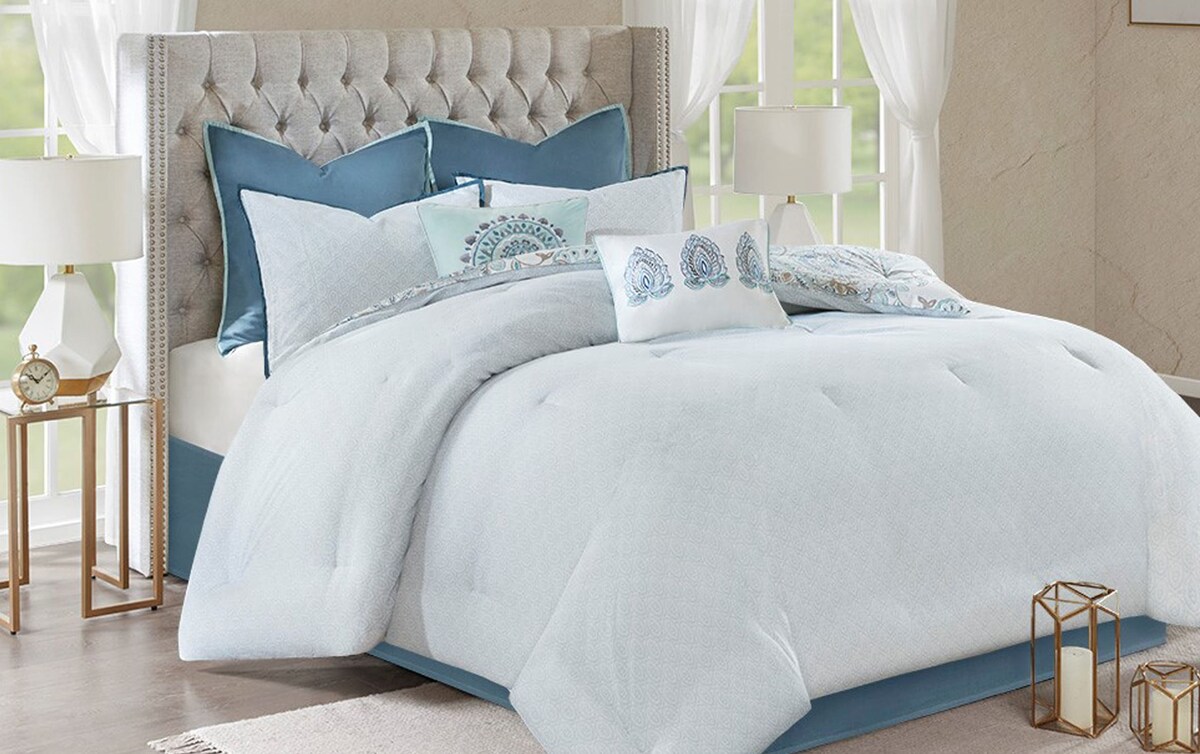 Jesi 8 Piece Queen Comforter Set blue_color