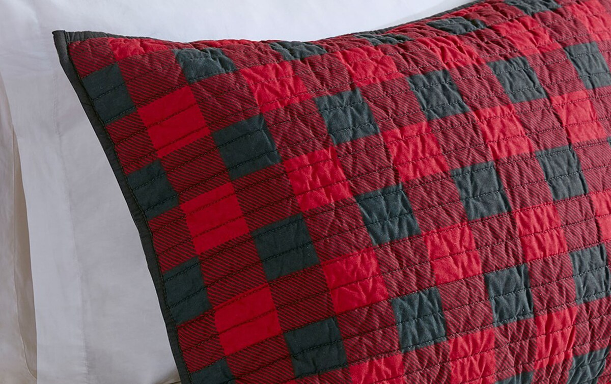 Elin 3 Piece King/California King Red Quilt Set red_color Bob's