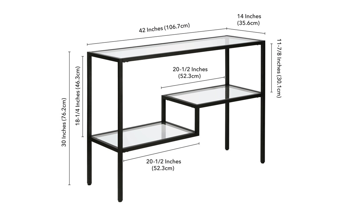 Love Black Console Table blackened_bronze_finish
