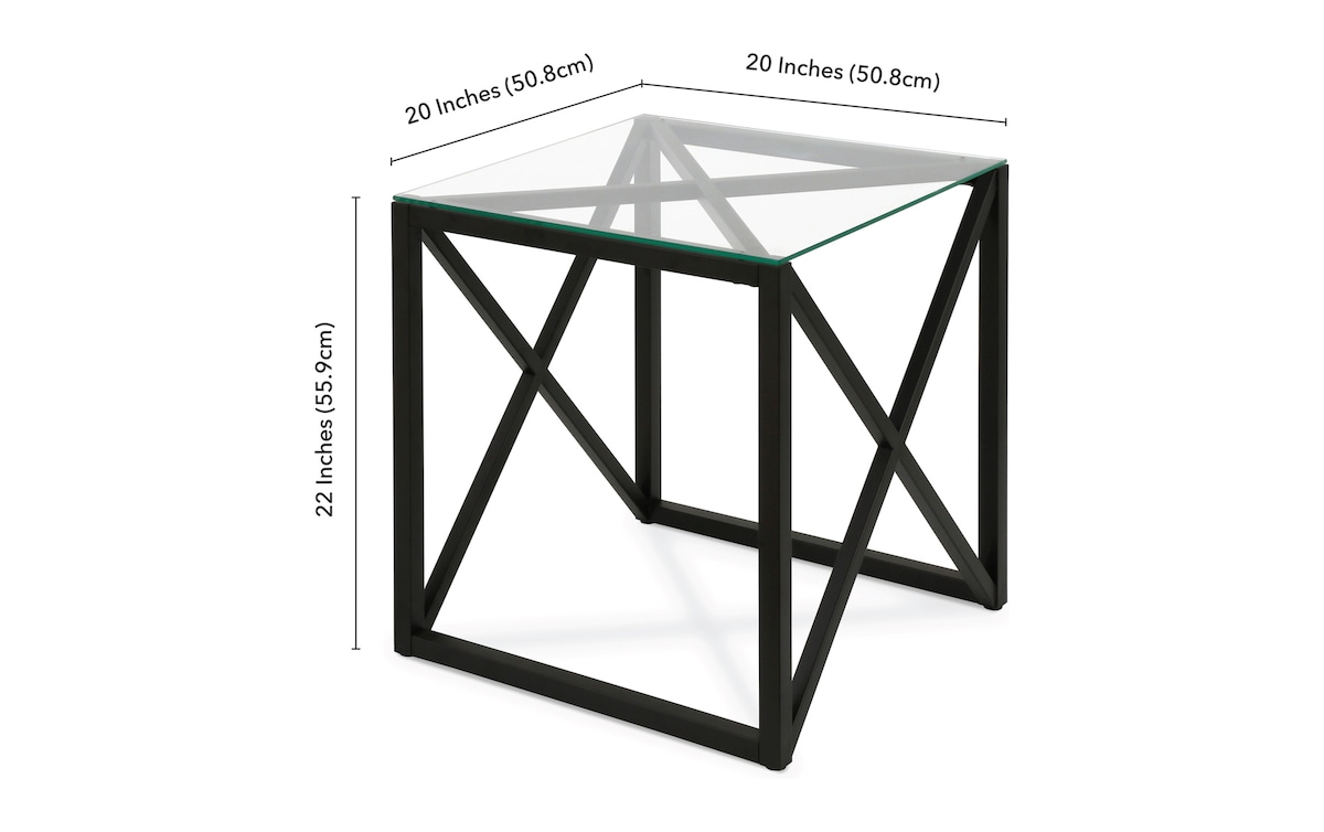 Brix Blackened Bronze End Table blackened_bronze_finish Bob's Discount Furniture & Mattress