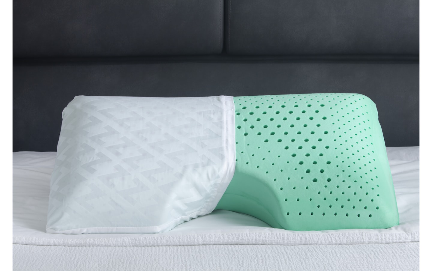 MyBob's Queen Peppermint Advanced Memory Foam Side Sleeper Pillow | Bob ...
