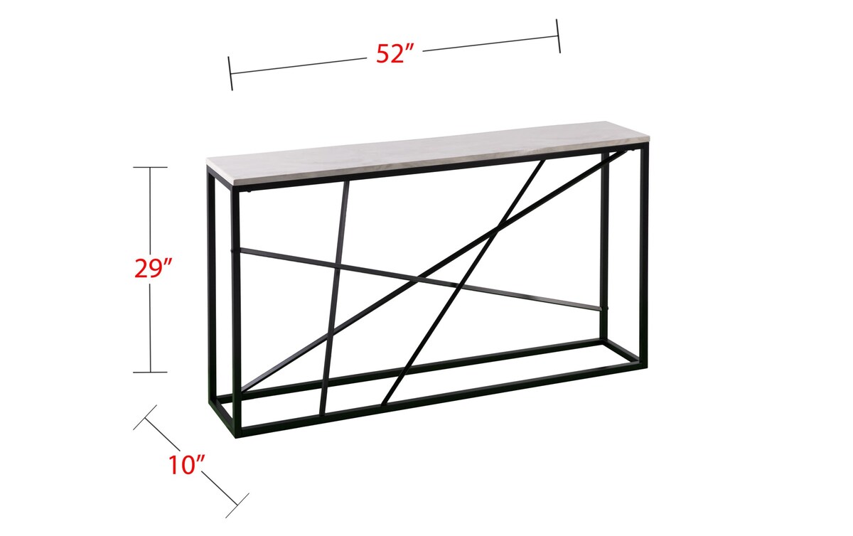 Alfie Sofa Table blackandwhite_finish Bob's Discount Furniture