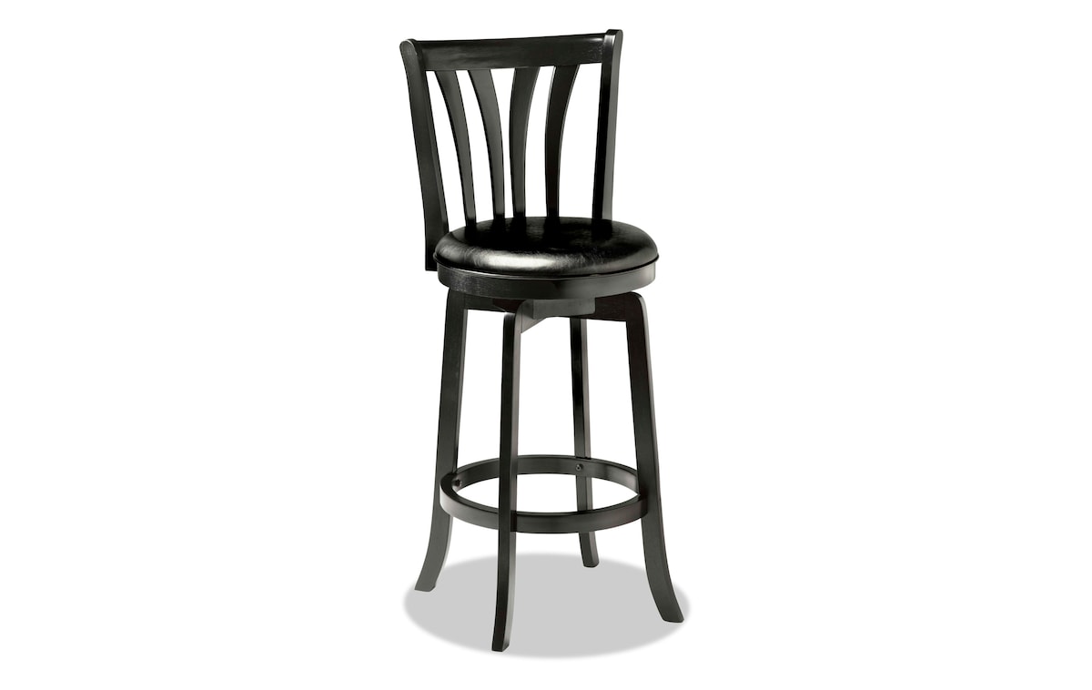 Devon Black Swivel Counter Stool Bob's Discount Furniture & Mattress