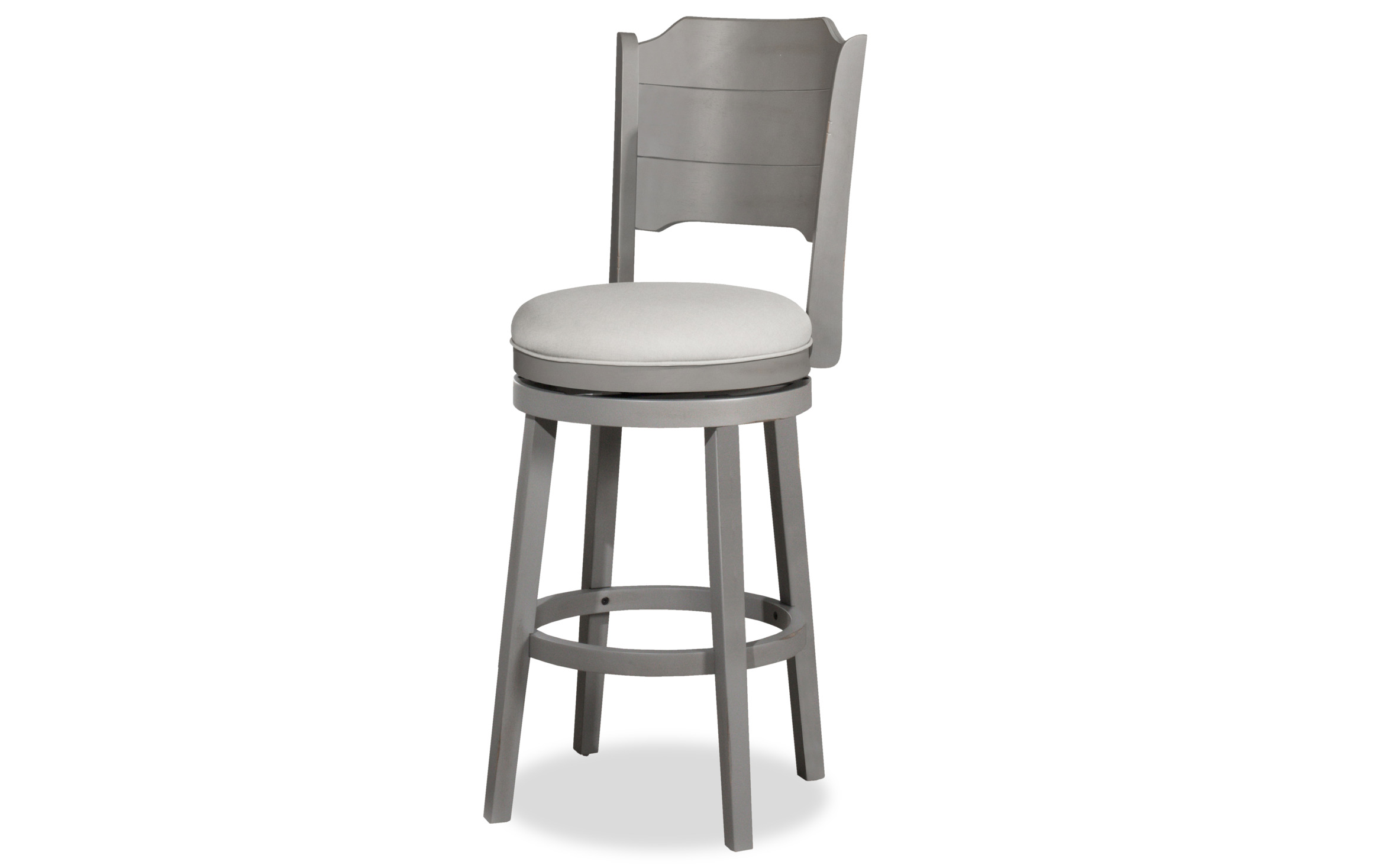 Jaye Gray Swivel Bar Stool Bob's Discount Furniture & Mattress Store