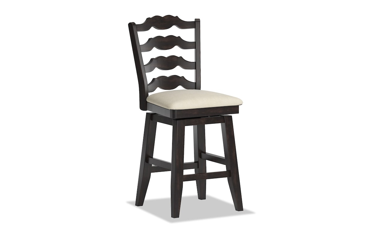 Row Black Swivel Counter Stool counterheight Bob's Discount Furniture & Mattress Stores