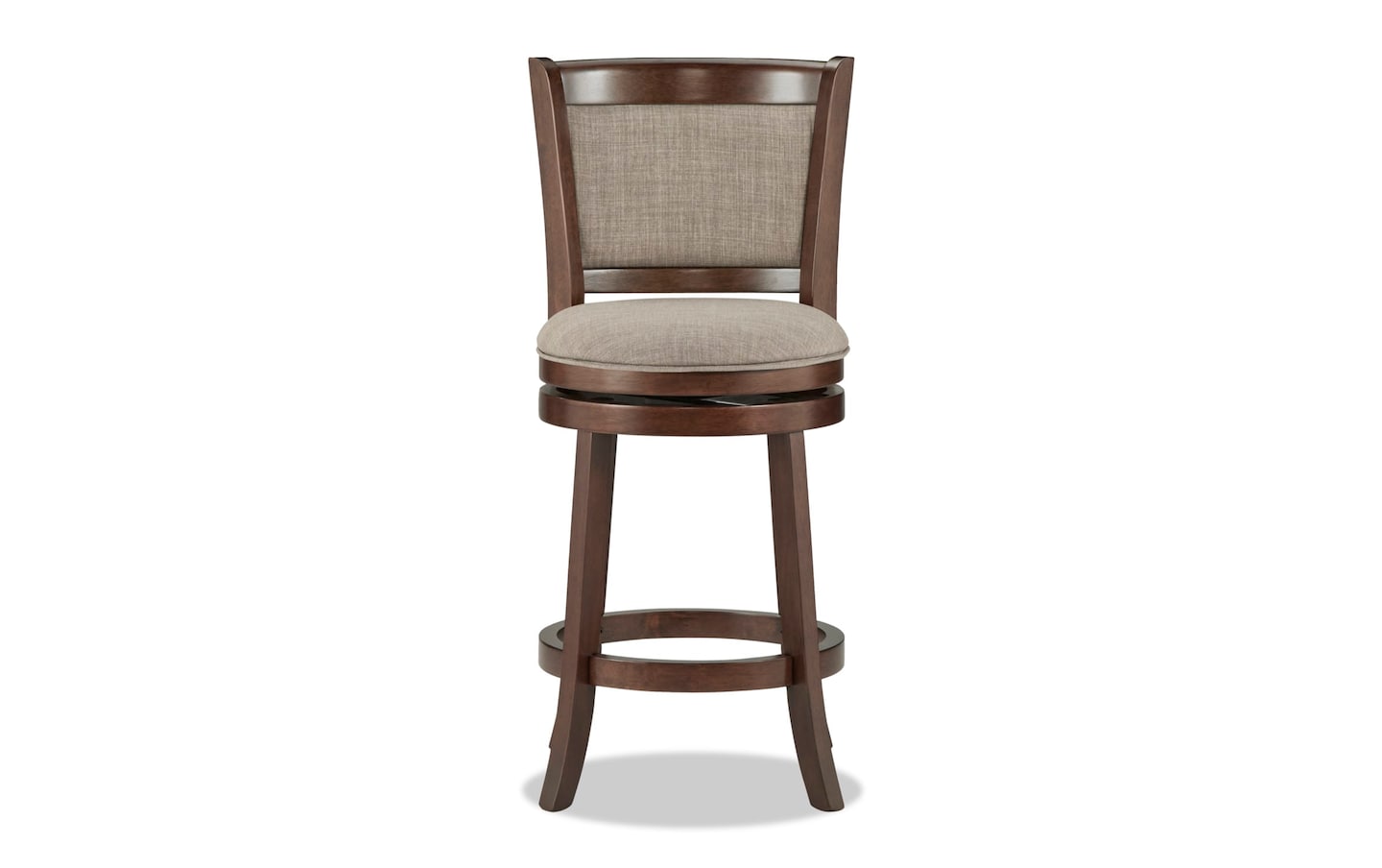 Cori Light Gray Upholstered Counter Height Swivel Stool | Bob's ...