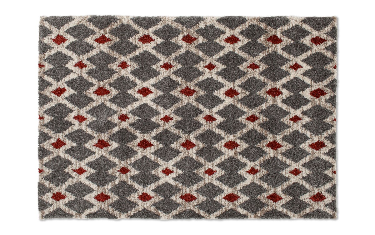 Valy 5' x 7' Gray Geometric Rug Bob's Discount Furniture & Mattress Store