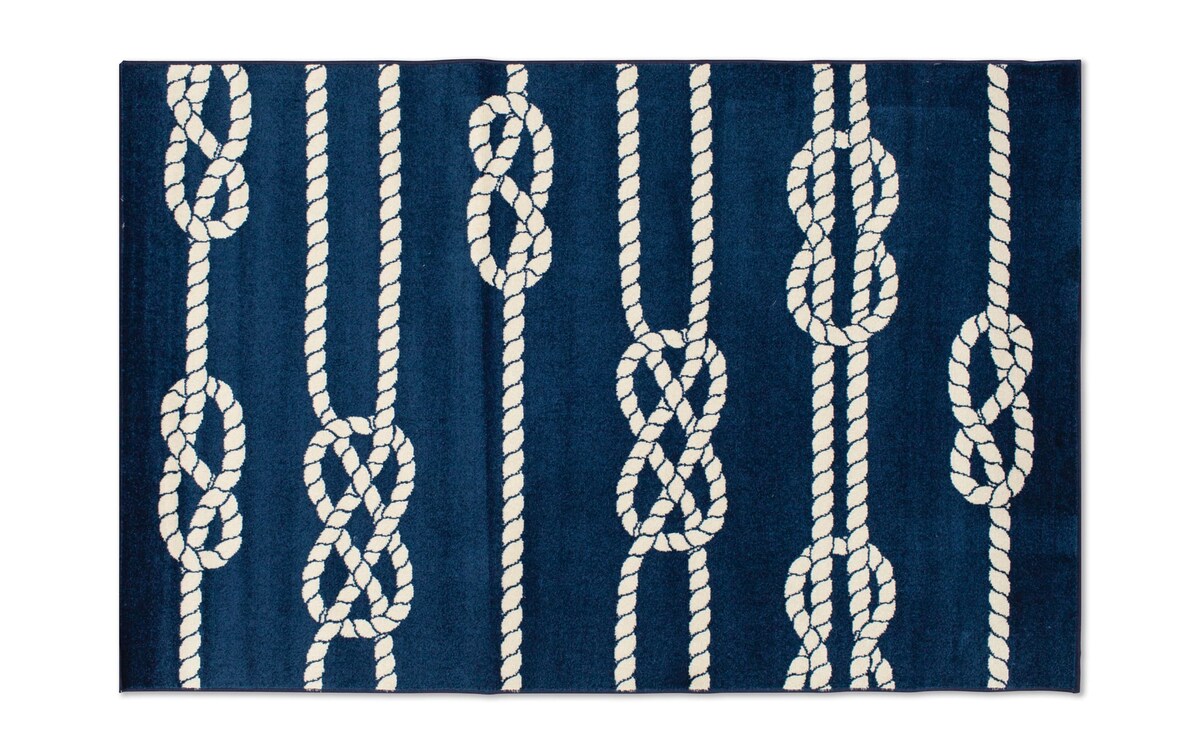 Rope 5' x 7'3'' Indoor/Outdoor Rug Bob's Discount Furniture & Mattress Store