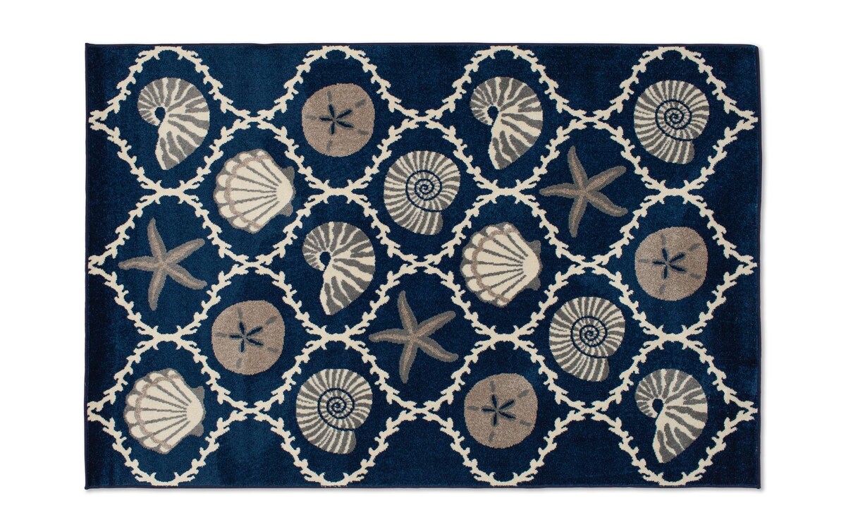 Shell 7'10'' x 9'10'' Indoor/Outdoor Rug Bob's Discount Furniture