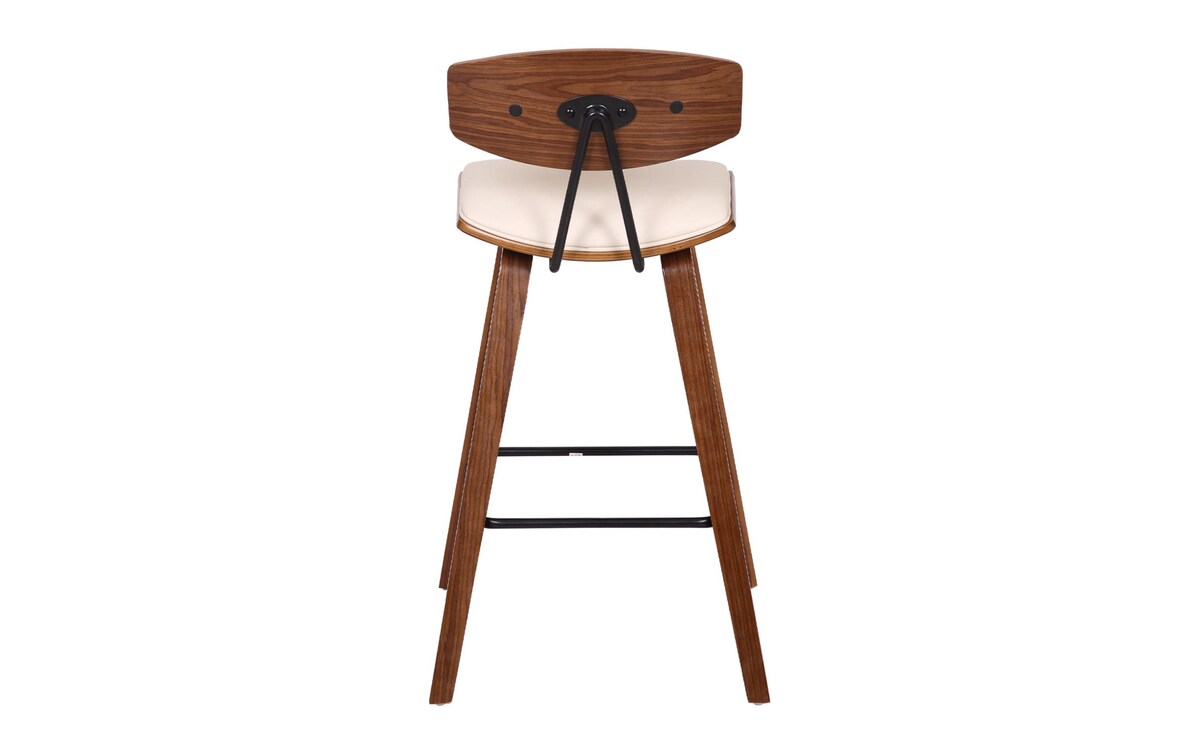 Cobie Cream and Walnut Counter Stool counterheight Bob's Discount