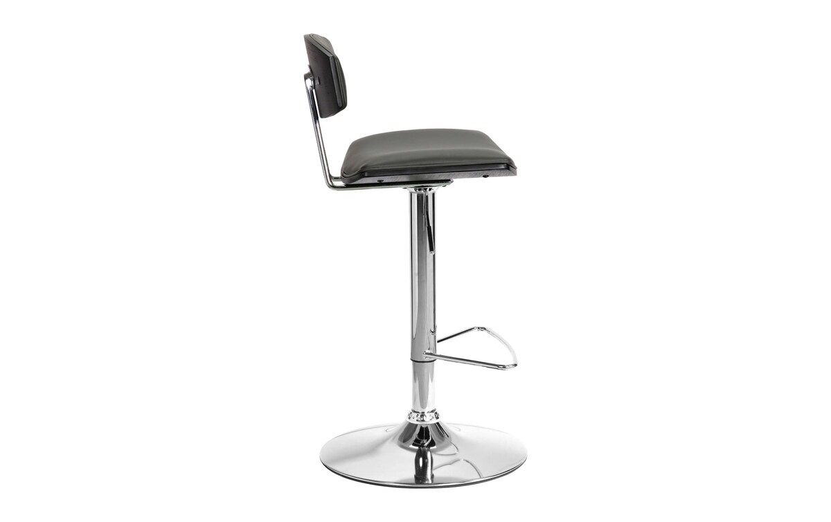 Jonty Gray Adjustable Bar Stool gray_color