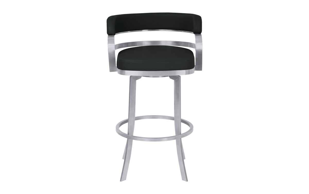 Skye Black & Silver Bar Stool barheight