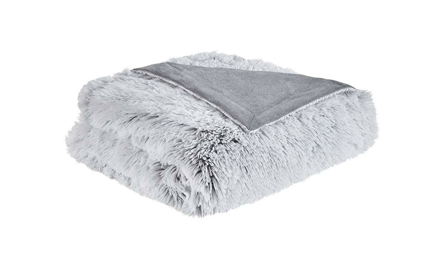 Shaggy 50 X 60 Gray Throw Blanket Bobs Discount Furniture