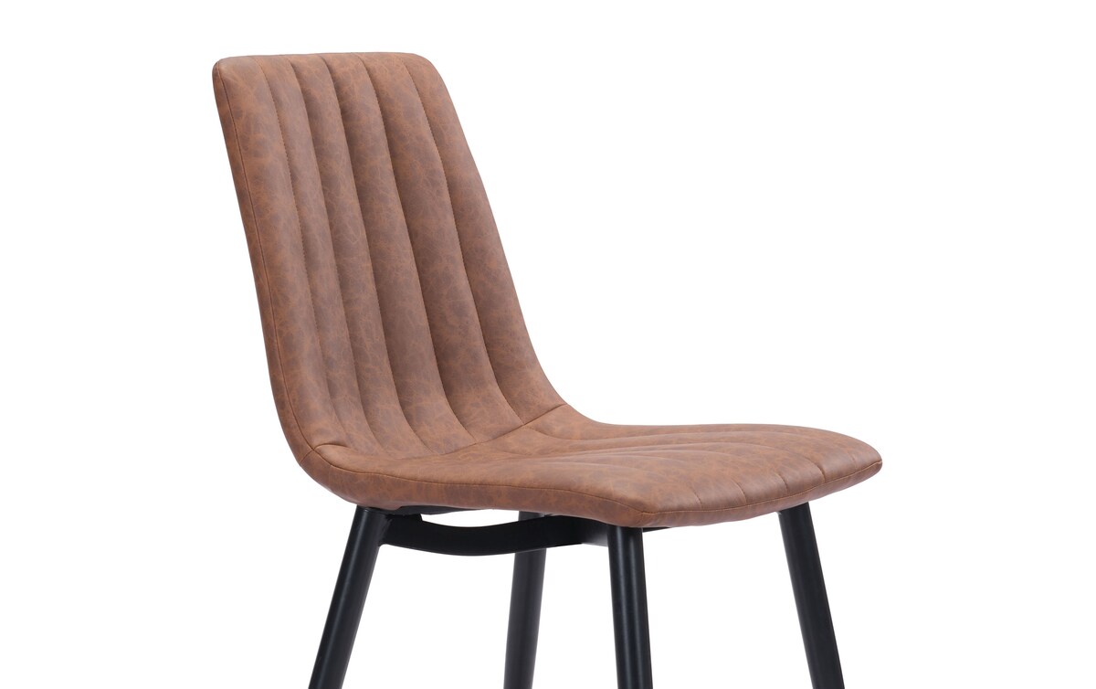 Set of 2 Utica Brown Dining Chairs brown_color