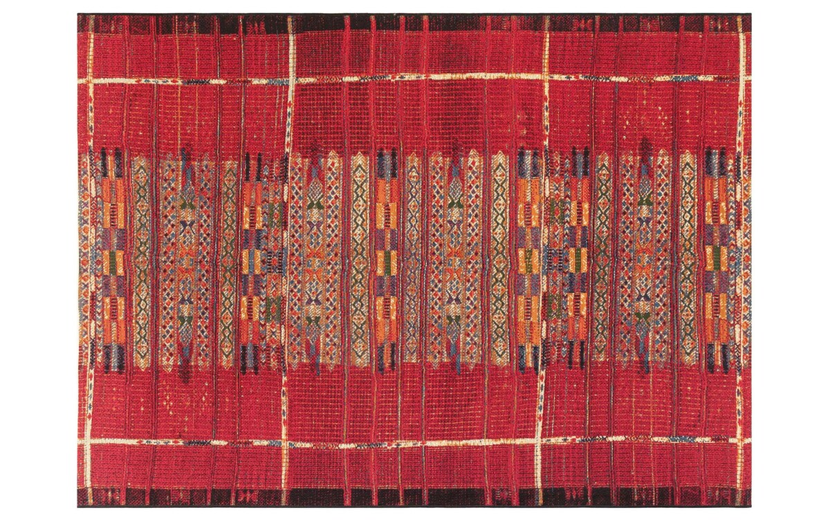 Tribal 4'10'' x 7'6'' Red Indoor/Outdoor Rug Bob's Discount Furniture