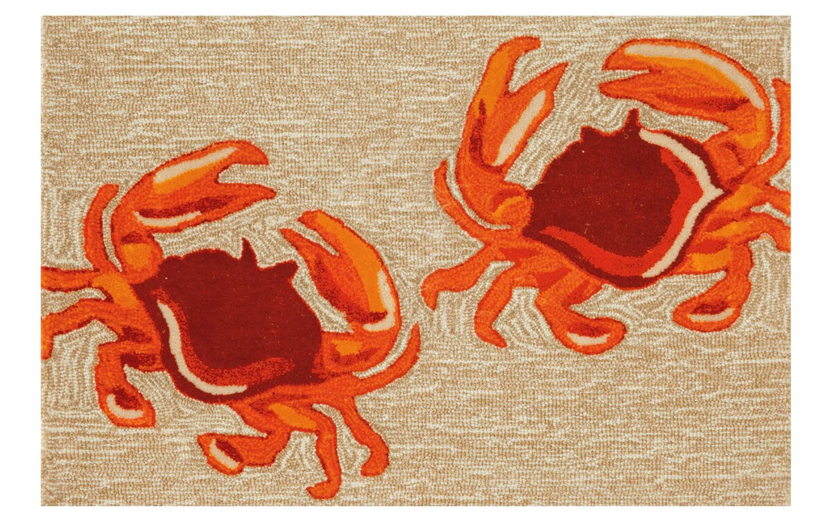 Crabs 2' x 3' Indoor/Outdoor Rug Bob's Discount Furniture & Mattress