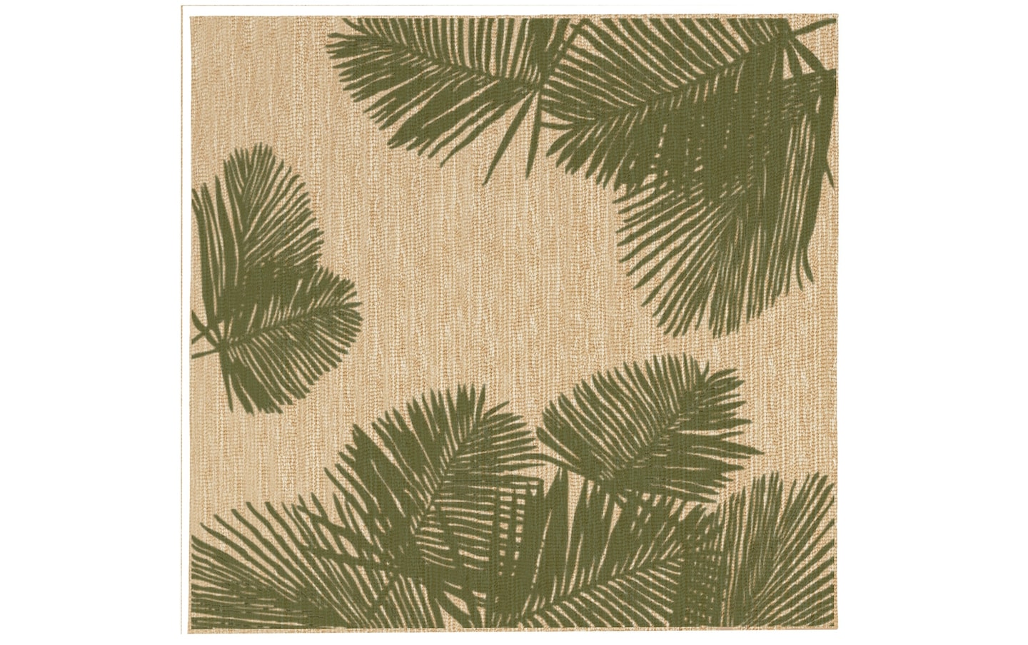 Palm 7'10'' Green Square Indoor/Outdoor Rug | Bob's Discount Furniture ...
