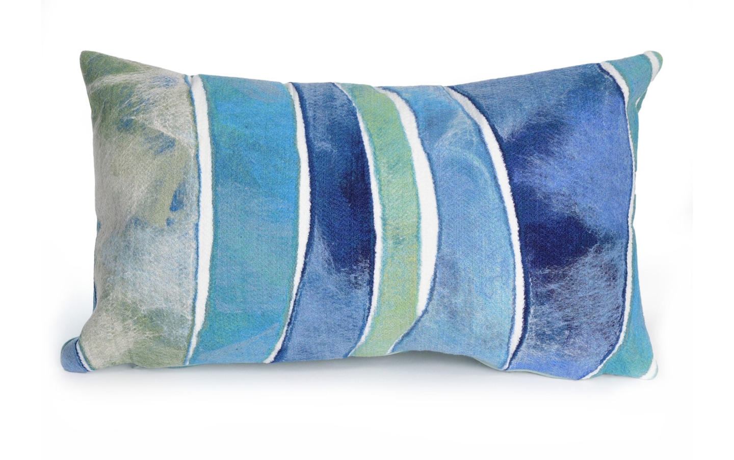Serene 12'' x 20'' Blue Abstract Indoor/Outdoor Pillow | Bob's Discount ...
