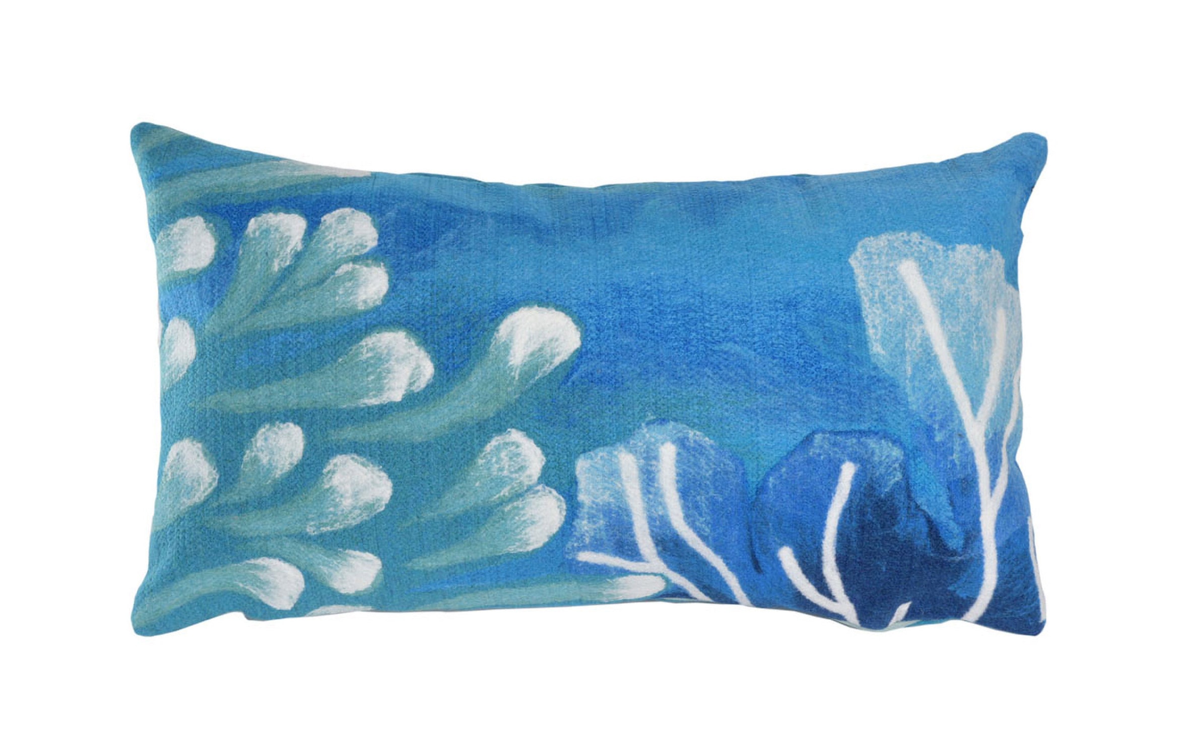 Reef 12'' x 20'' Blue Indoor/Outdoor Pillow Bob's Discount Furniture