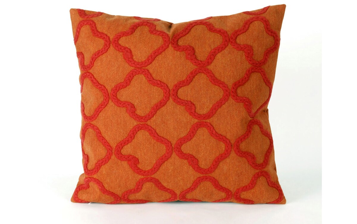 Tily 20'' Orange Ikat Indoor/Outdoor Pillow Bob's Discount Furniture