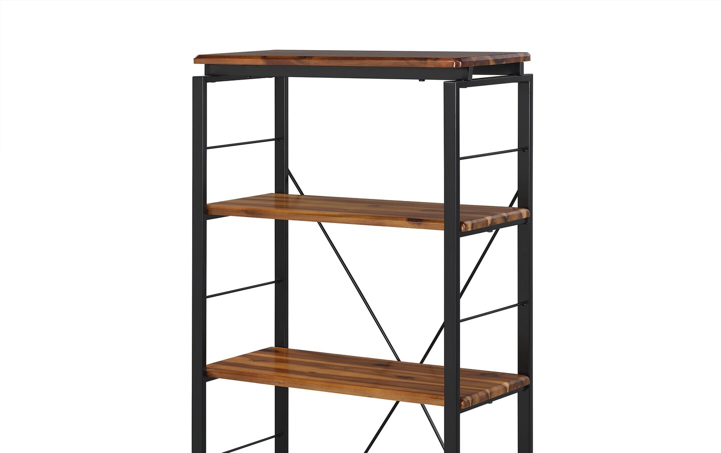 Jean 53.7 Oak Black 4 Shelf Bookcase