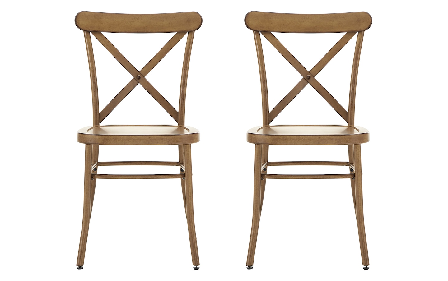 Nicky Natural Cross Back Dining Chair (Set of 2) | Bob's Discount ...