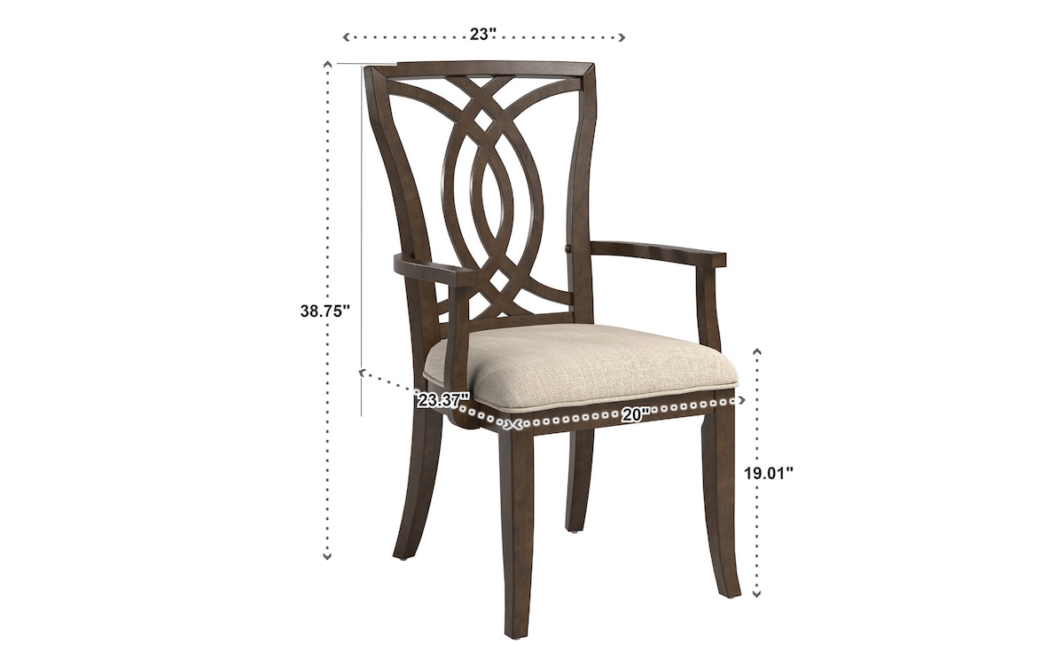 Set of 2 Zia Walnut Arm Chairs walnut_finish