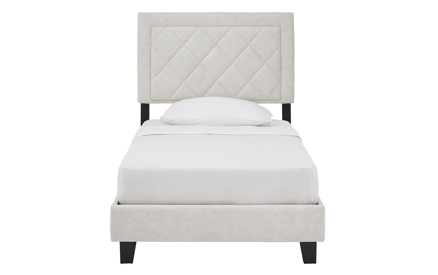 Rosario Twin White Platform Bed | Bob's Discount Furniture & Mattress Store